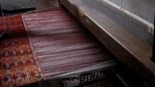 The handweaving of silk Fez, Morocco