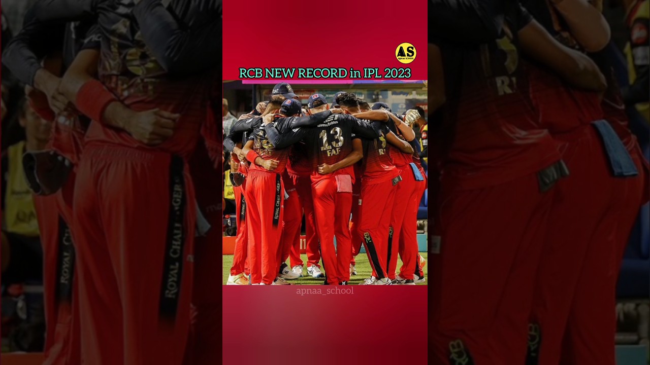 RCB NEW RECORD in IPL 2023 | Unbeaten Record | Apnaa SCHOOL