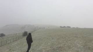 Ditchling Beacon Flying in -5 degrees