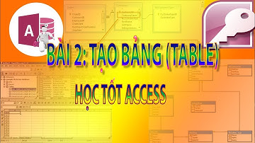 Bài 2: Tạo bảng dữ liệu | Table | Access 2007, 2010