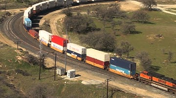 BNSF Intermodal on the Tehachapi Loop, Walong CA