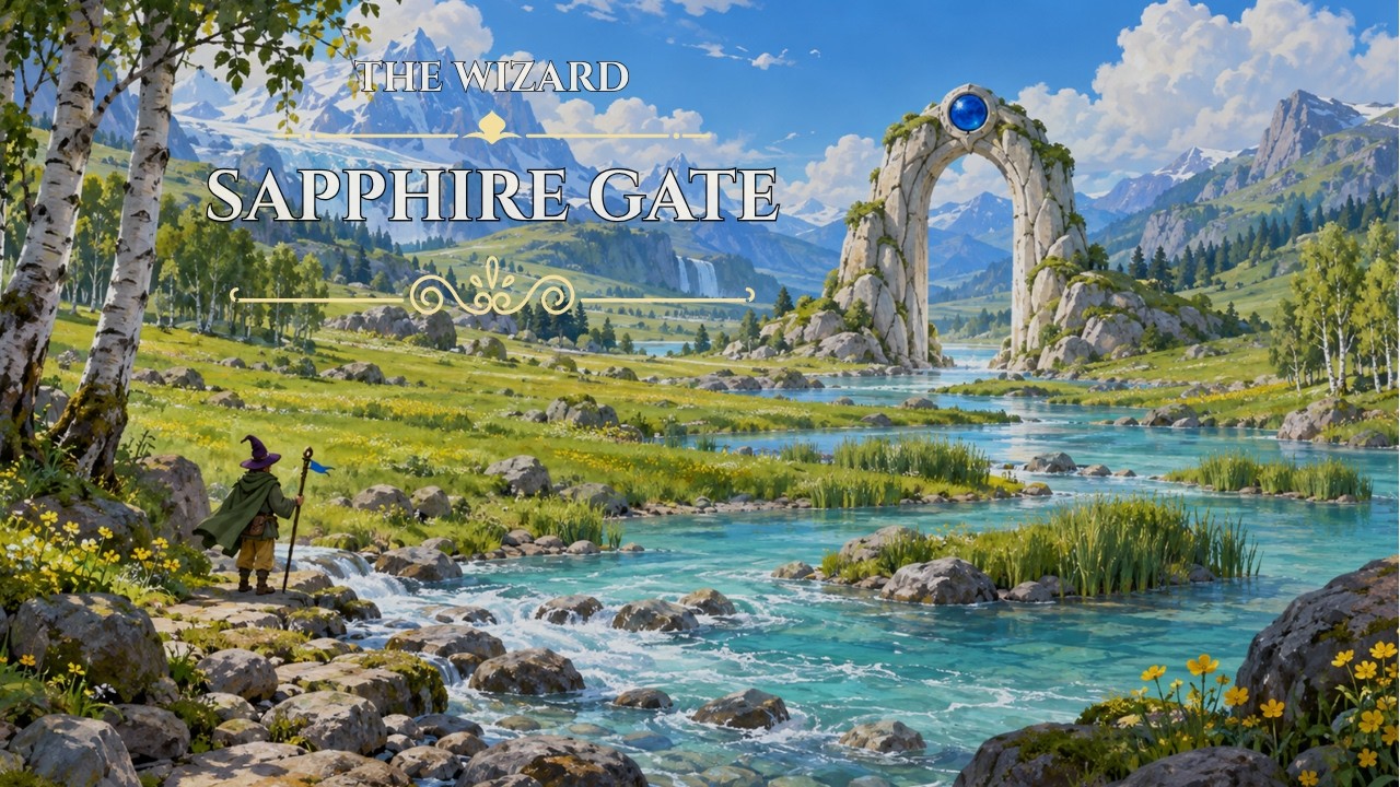 The Wizard’s Sapphire Gate | Medieval Fantasy Music for Focus & Relaxation