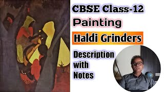 Haldi grinders painting description-class 12 fine arts/haldi grinders painting by amrita sher gil