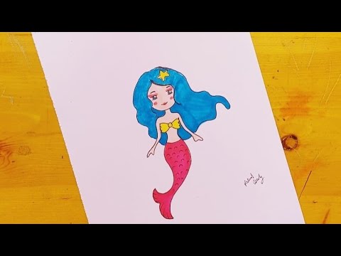 رسم عروسه البحر  