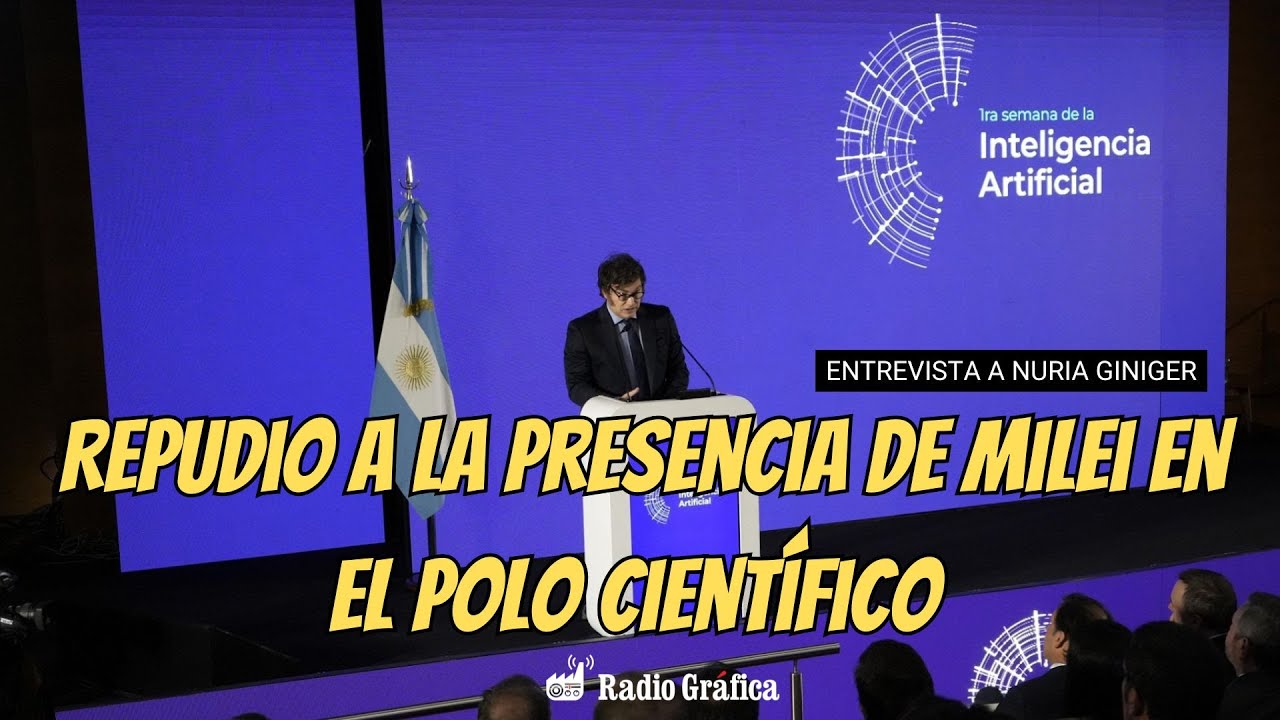 Repudio a la presencia de Milei en el Polo Científico