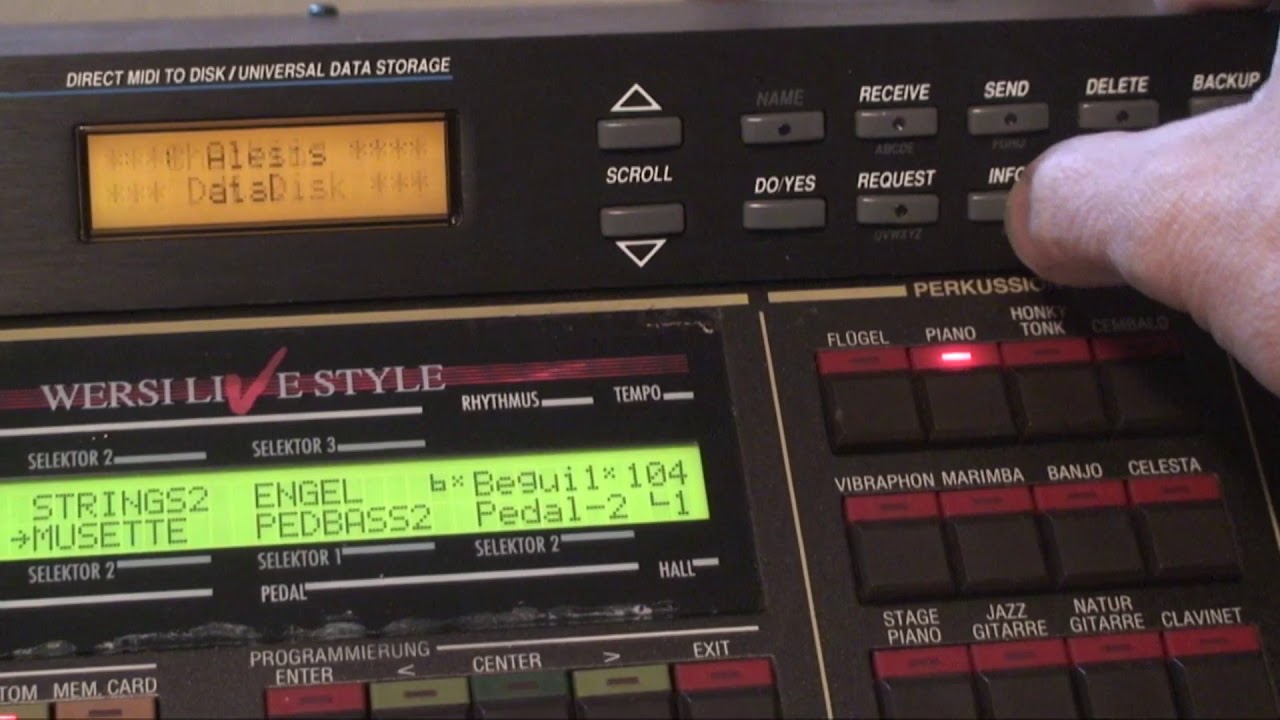 Alesis datadisk auf Wersi CD