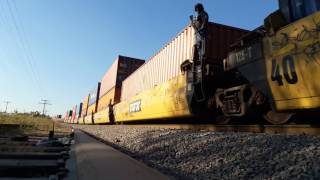 Double Stack Container Train by Ferromex AC4400 4511 4530
