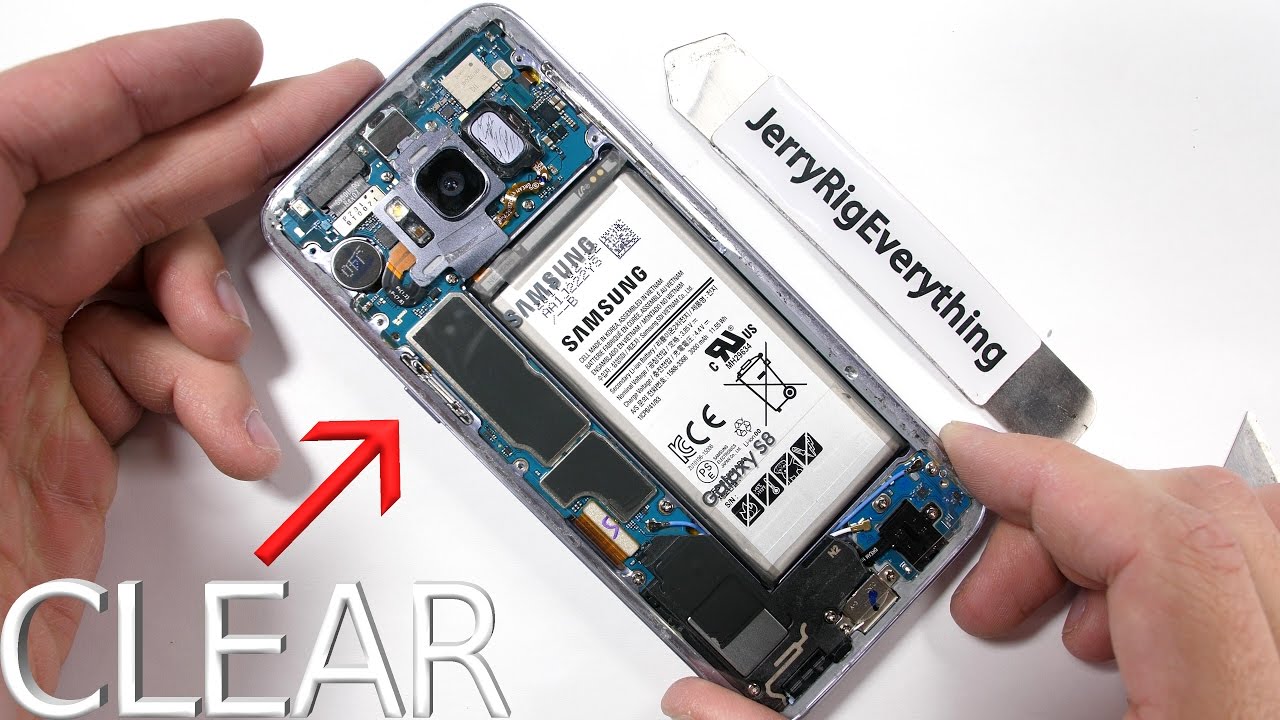 Как сделать заднюю крышку Galaxy S8 прозрачной? (видео). Фото.