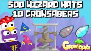 Growtopia - Crushing 500 Wizard Hats 10 Growsabers