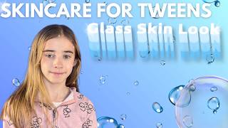 We tried the VIRAL GLASS SKIN Look 🔍🧊 | Skincare For Tweens