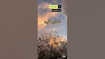سورة المائده الايه 4