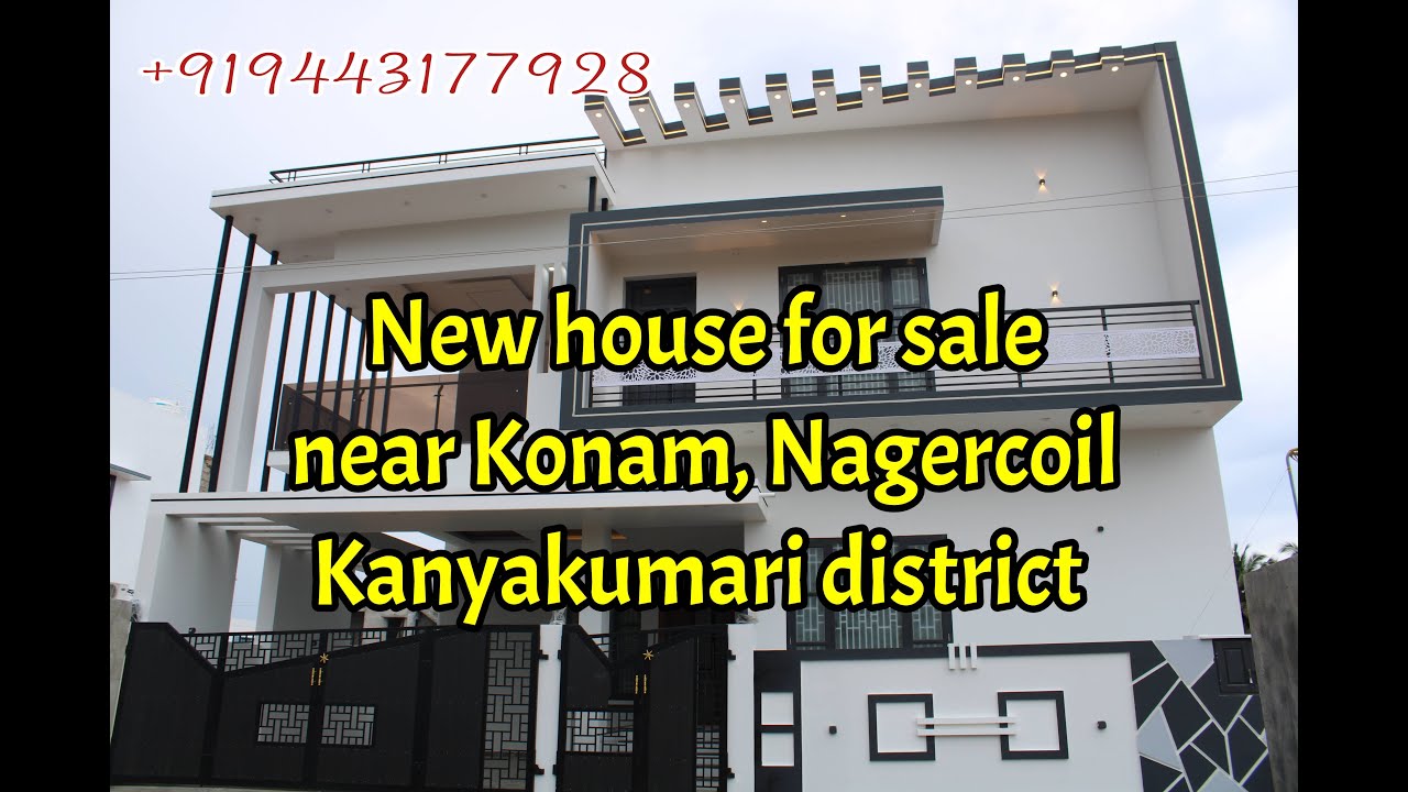New house for sale near Konam, Nagercoil, Kanyakumari district. Contact