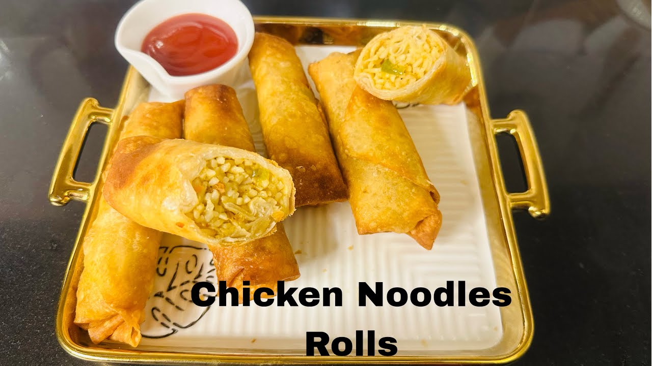 Chicken Noodles Rolls// Spicy Spring Rolls Recipe //Ramadan Special Recipe 