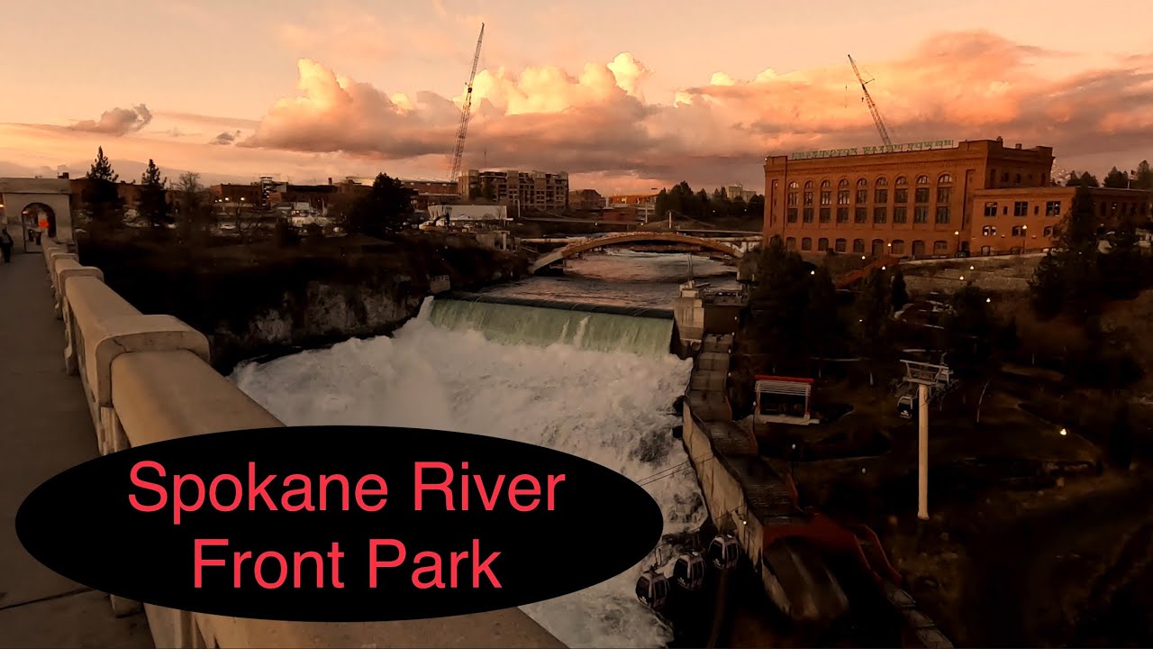 Spokane Riverfront Park at Sunset Walking Tour