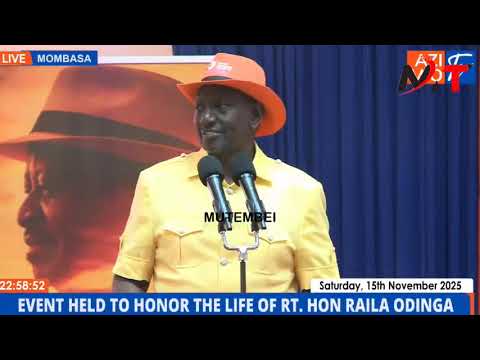 Listen To Ruto Full Speech As He Rejoins ODM In Its 20 Years Celebrations