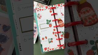 National Strawberry Month Plan with Me #planwithme #happyplanner #skinnyminihappyplanner