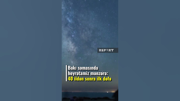 Bakı səmasında 40 ildən sonra ilk dəfə heyrətamiz mənzərə: Unikal hadisənin tarixi açıqlandı