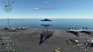 F-14 Aircraft Carrier Landing and Takeoff (MSFS)