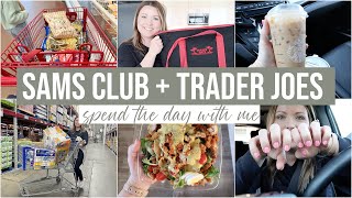 SPEND THE DAY WITH ME | SAMS CLUB SHOP WITH ME + TRADER JOES HAUL | DAY IN THE LIFE VLOG