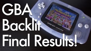 Game Boy Advance Backlight Mod Tweak and Final Results