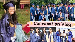 Convocation Vlog ✨| Graduation day 🤩🎓| Presidency University | #college #life #btech