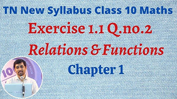 TN Class 10 Maths  Relations And Functions Ex 1.1 Sum 2 Chapter 1