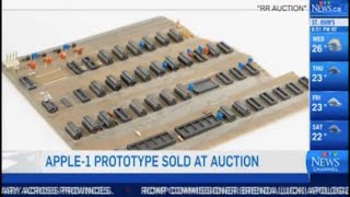 Steve Jobs' Apple-1 prototype sold for nearly $700,000 at auction