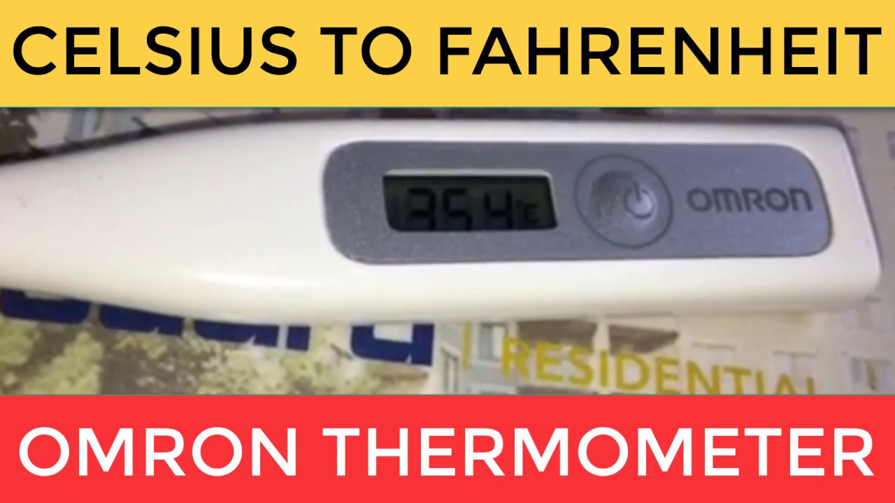 How To Convert Celsius To Fahrenheit On Omron Thermometer at Robert