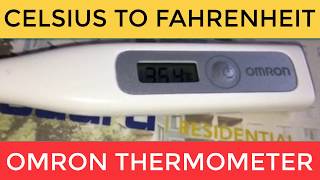 #itvca, Omron Thermometer How to change Celsius to Fahrenheit