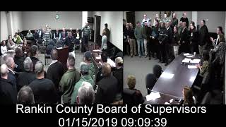 [1 of 2] Rankin County, MS Board of Supervisors meeting on date: 01/15/2019