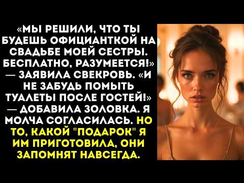 «Ты будешь обслуживать мою сестру на ее свадьбе! Ты — прислуга, а она — королева!» — заявил муж.