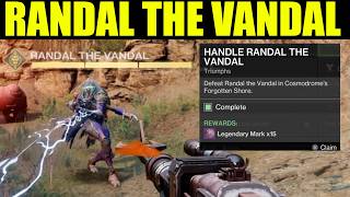 Destiny 2 - how to defeat randal the vandal in cosmodrome forgotten shore (location)