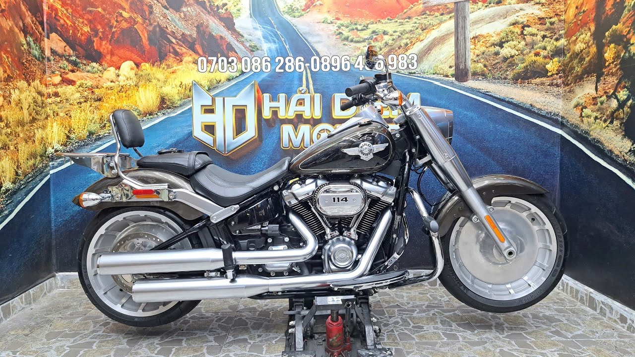 #HảiDiễmMotor Lên Sàn Harley Fatboy 114Ci 2020 Đẹp Keng Odo Lướt 4k9 Chỉ 568tr Ae Lh Hải 0703086286.