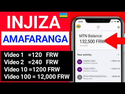 APP 5 Ubu Wareba Video Ukinjiza AMAFARANGA NTA Gishoro  Uko Wakorera Amafaranga online