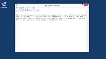 Windows 8.0 Professional - Insert the Time and Date in a Notepad Document