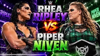 🔥 RHEA RIPLEY vs PIPER NIVEN 🔥One of the most brutal WWE face-offs ever! 💀⚡