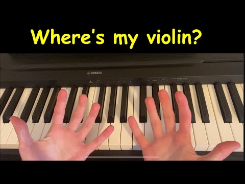 when a VIOLINIST sees a PIANO…