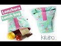 DIY : Lonchera / Lunch Bag / Bolsa para Merienda con patrones gratis !