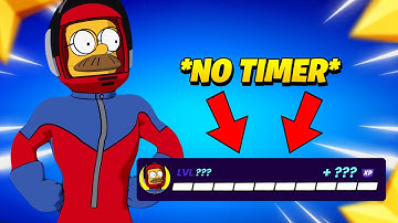 *NEW* NO TIMER Fortnite XP Map to LEVEL UP FAST in Chapter 6 Simpsons Mini Season 2 (EARN XP)