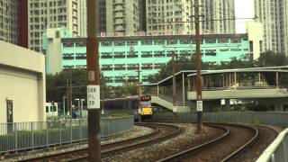 [HD] The two Light rail Vehicles 1st generation (Comeng) fleet no. 1049 and 1018 near Siu Hei