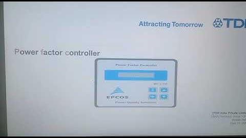 Epcos Power factor controller BR2100 programming