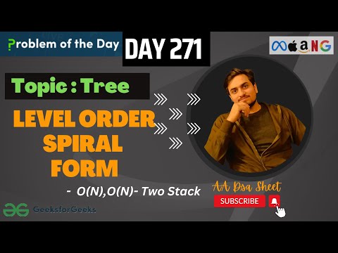 Level order Traversal in spiral form | Tree | JAVA | C++ | GFG POTD | DAY-271