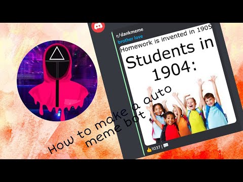 How to make a auto meme bot discord