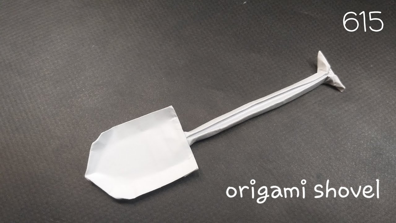 Орігамі лопата origami shovel
