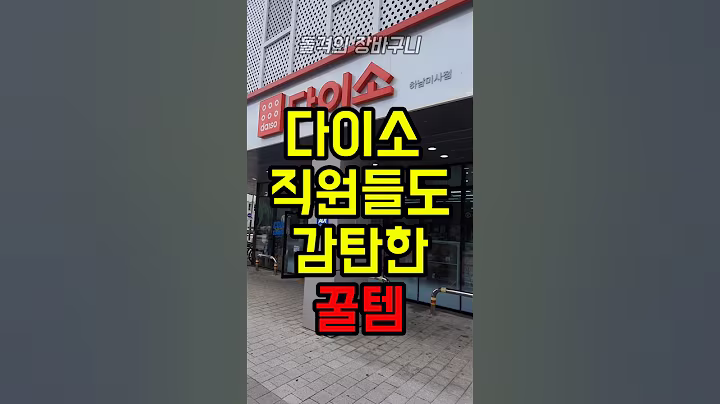 다이소 직원들도 감탄한 꿀템 #다이소 #다이소추천템 #다이소생활용품