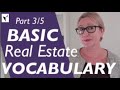 PART 3 Technical Words/Phrases: Basic Real Estate English Words For Beginners - Basic English Vocab