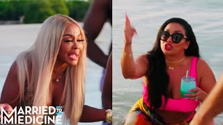 Celebrity "Bad Built B*TCH" Phaedra VS Apollo's Wife Sherine: Married to Medicine #bravo #married2med Wealth