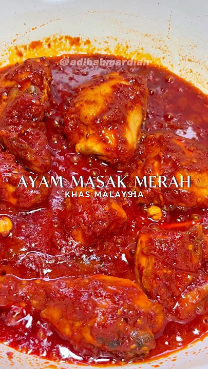 Resep ayam masak merah khas malaysia #recipe #cooking #recommended #resepsimple #food #masaklagi
