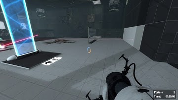 Portal 2 - Column Blocker: 2 portals