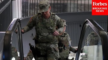 National Guard Seen Around Union Station In Washington, D.C., As Trump Admin Announces Takeover